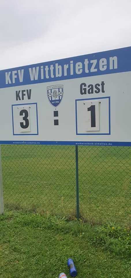 Spielbericht SG Grün Weiß Klein Kreutz gg KFV Wittbrietzen